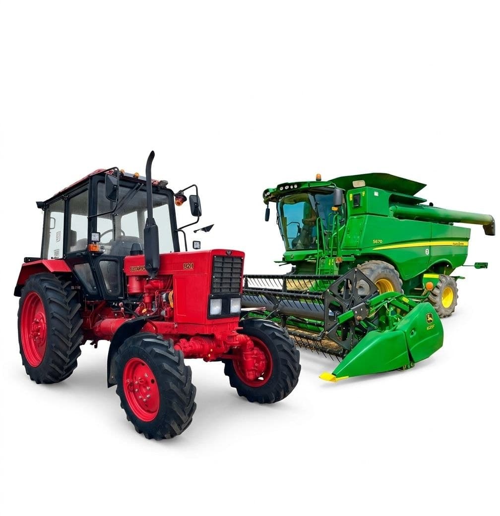 Трактори та комбайни